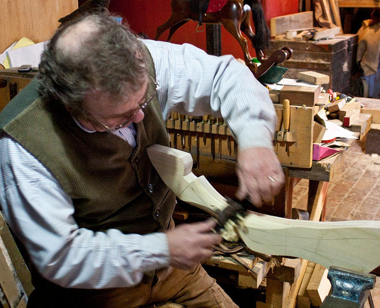 Blists-Hill---Woodcarver-at-work